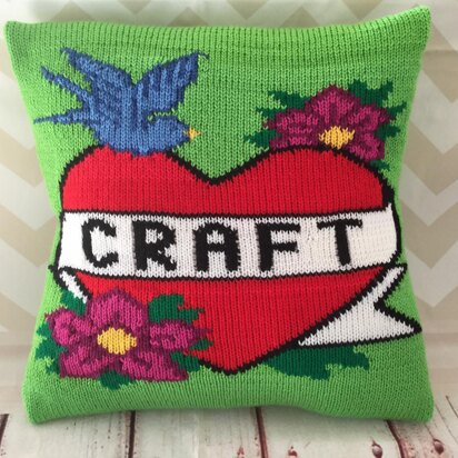 Craft Vintage Tattoo Cushion Cover