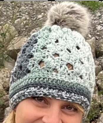 Sage Symphony Sweater (plus matching hat)