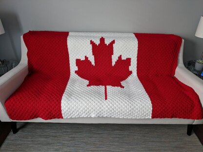 Canada Flag C2C Blanket