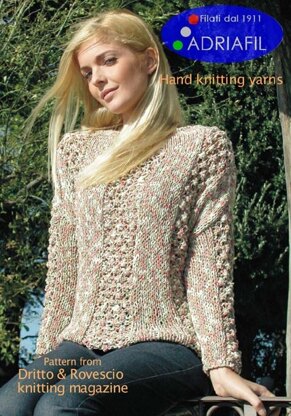 Special Pullover in Adriafil Rainbow - Downloadable PDF