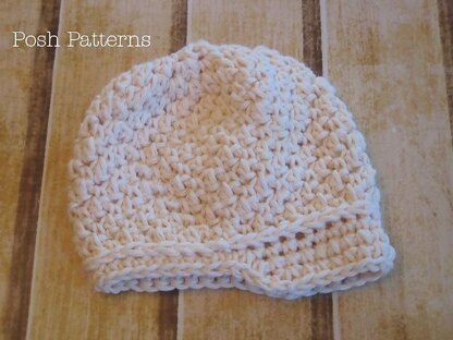 Textured Newsboy Visor Hat Crochet Pattern 250