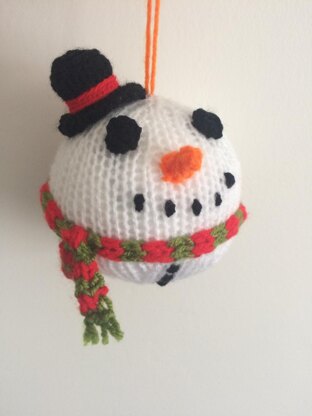 Snowman Christmas bauble