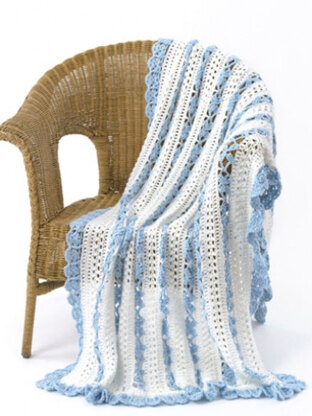 Open Lacy Throw in Caron Simply Soft - Downloadable PDF
