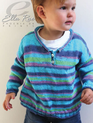 Kris Sweater in Ella Rae Phoenix DK Prints - ER21-01 - Downloadable PDF