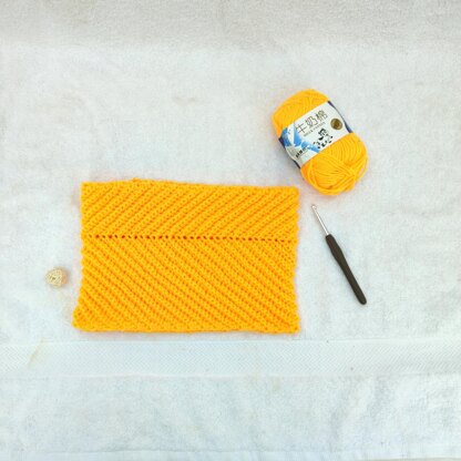 Asymmetric Chevron Cowl