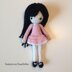 Petite Amigurumi School Girl Doll in Dress