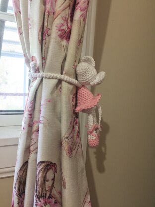 Ballerina Mouse Curtain Tieback