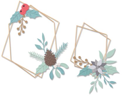 Sizzix Thinlits Dies By Olivia Rose 18/Pkg - Geometric Winter Frame