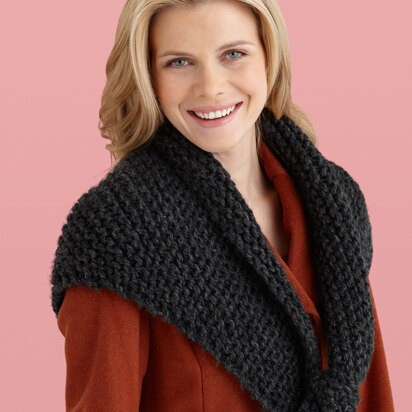 Triangle Wrap in Lion Brand Wool-Ease Thick & Quick - L10753 - knitting pattern