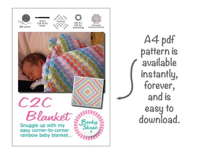 C2C Rainbow Blanket