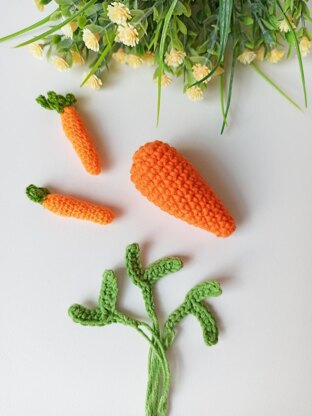 Little carrot, amigurumi food pattern