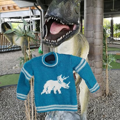 Triceratops on a Sweater