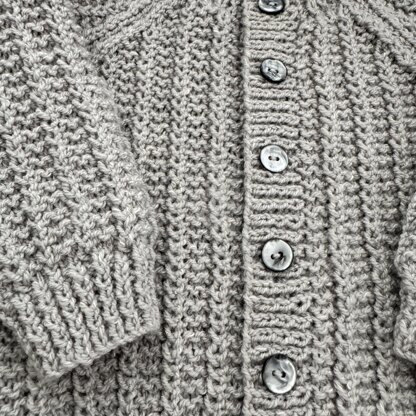 Joey  Baby cardigan knitting pattern 0-9/12mths approx