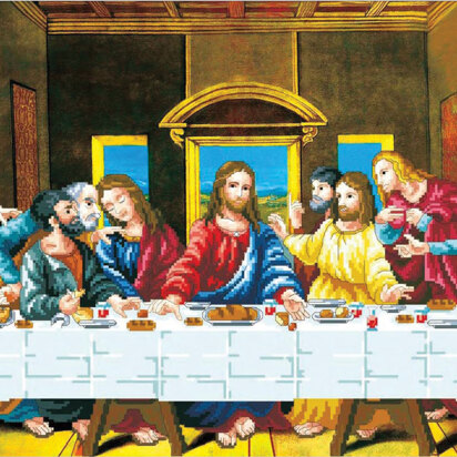 Needleart World The Last Supper No-Count Cross Stitch Kit - 91cm x 41cm