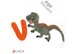 Crochet Animal Alphabet V Velociraptor pattern
