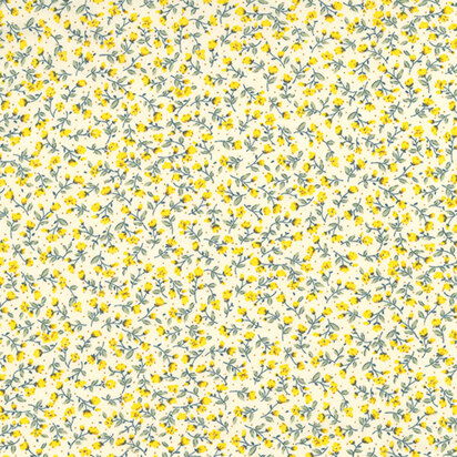 Rose & Hubble Cotton Poplin Printed - Ditsy Floral Lemon