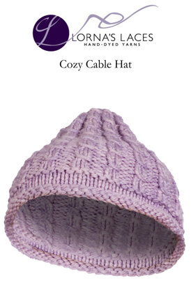 Cozy Cable Hat in Lorna's Laces Shepherd Bulky