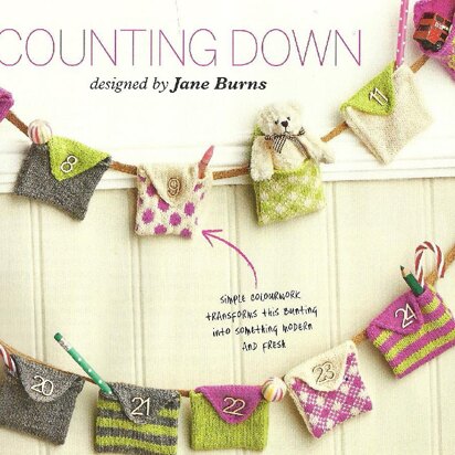 Counting Down to Christmas Advent Knitted Bunting