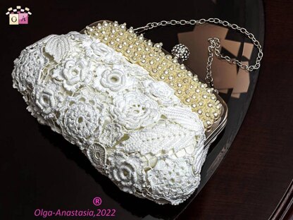 Irish lace bridal handbag