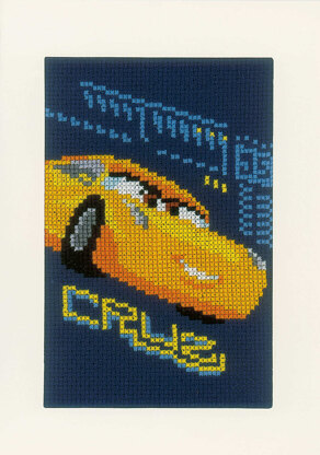 Vervaco Greeting Card Kit Disney Screeching Tires Set Of 3 Cross Stitch Kit