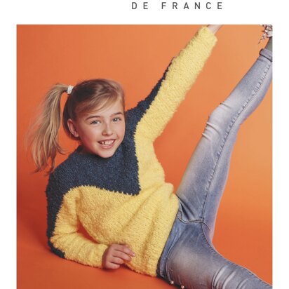 Girl Sweater in Bergere de France Toison 100 - M1170 - Downloadable PDF