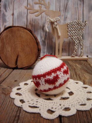 Knitting patterns christmas -Knit Ornament Christmas tree, christmas decoration