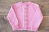Pink Raglan  Baby Cardigan