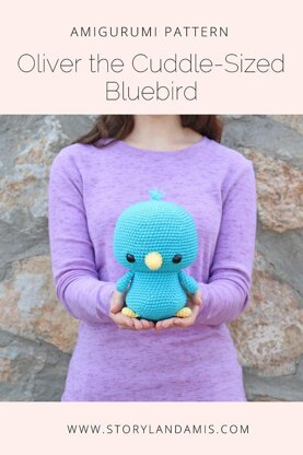 Cuddle-Sized Oliver the Bluebird