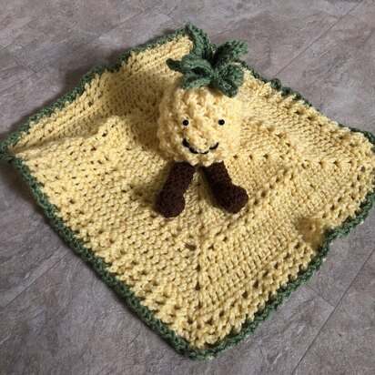 Pineapple Stuffy Lovey Blanket