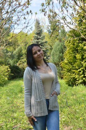 Willow leaves cardigan