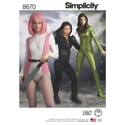 Simplicity 8670 Women's Knit Costume - Sewing Pattern