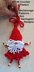 2106 - CROCHET DANGLE LEGS SANTA ORNAMENT