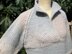 Chunky Raglan Overtop with Staggered Side Slits & Collar