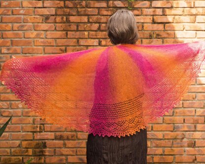 Firebird shawl