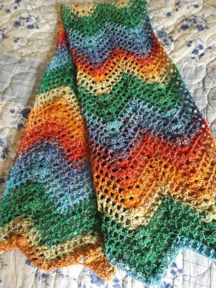 No 8 Puff Wave Scarf