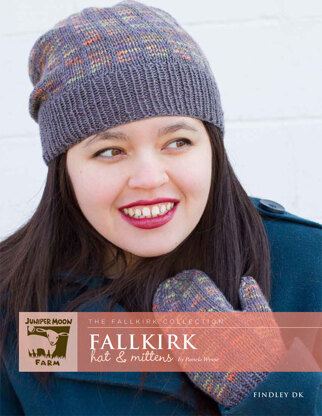 Fallkirk Hat & Mittens in Juniper Moon Farm Findley DK and Findley DK Dappled - J25 - 01 - Downloadable PDF