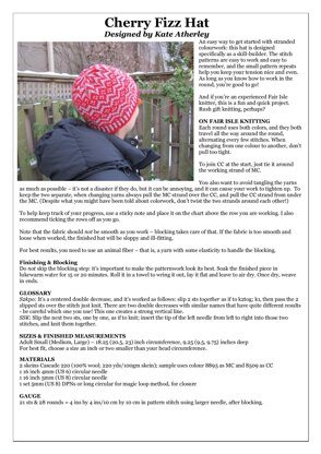 Kate Atherley Cherry Fizz Hat PDF
