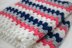 Modern Preppy Infinity Granny Square Crochet Blanket