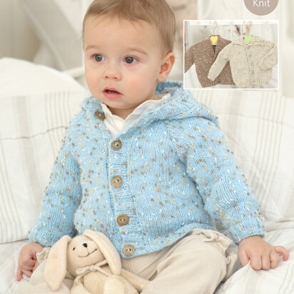 Cardigans and Jacket in Sirdar Snuggly Tiny Tots DK - 1790