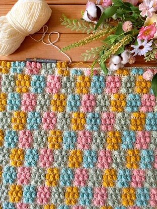 Bobble Blooms Blanket