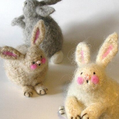 Woolly Felted Bunnies