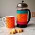 Aran Diamond Coffee Cosy