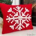 Snowflake Bobble Stitch Pillow
