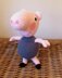 George from Peppa Pig plush amigurumi 