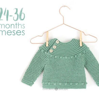 Size 24-36 months – Prehistoric Sweater/Bodice