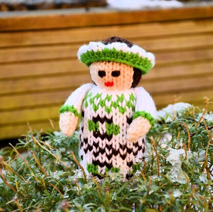 Winter Folk Doll Knitting Pattern - Toy Knitting Pattern
