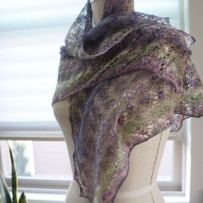 Cherry Blossom Kiss Shawl