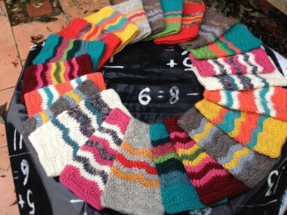 'Earn Your Stripes' Crochet Mitts