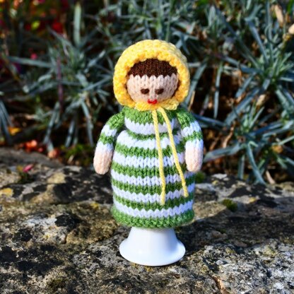 Victorian Doll Egg Cosy Knitting Pattern - Doll Knitting Pattern