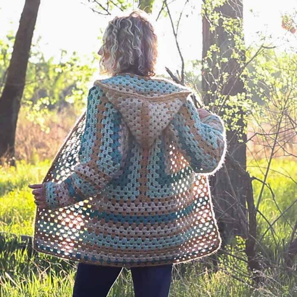 The Campfire Cardigan Crochet pattern by Jess Coppom Make Do Crew LoveCrafts